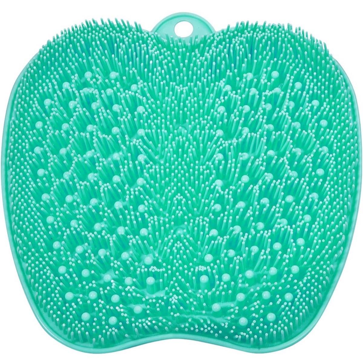 Silicone Foot Scrubber Shower Mat – Non-Slip Exfoliating Foot Massager with Suction Cups